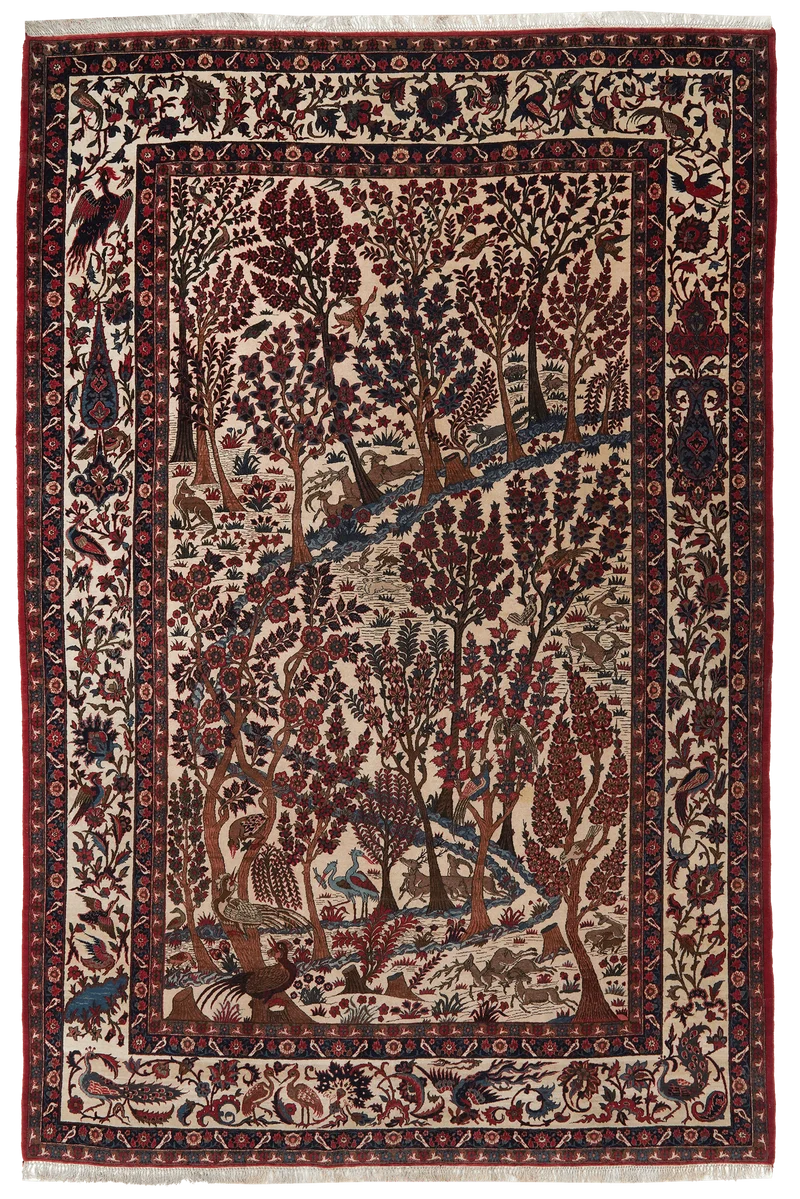 Isfahan · Handgeknüpft – Braun, 322x212 cm