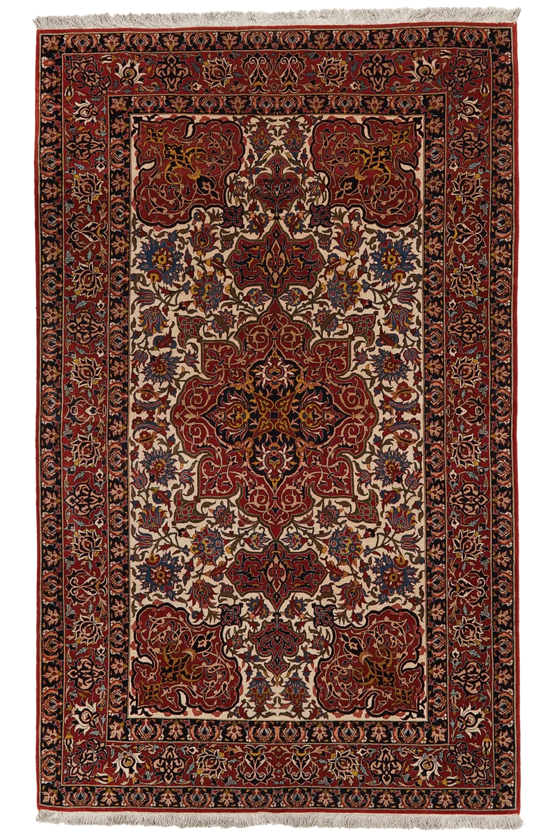 Isfahan · Handgeknüpft – Braun, 240x144 cm