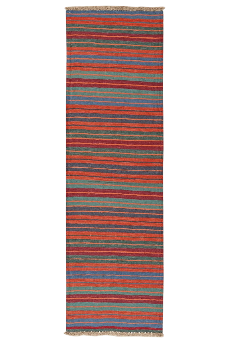 Kelim Gashgai · Handgewebt – Bunt, 197x62 cm