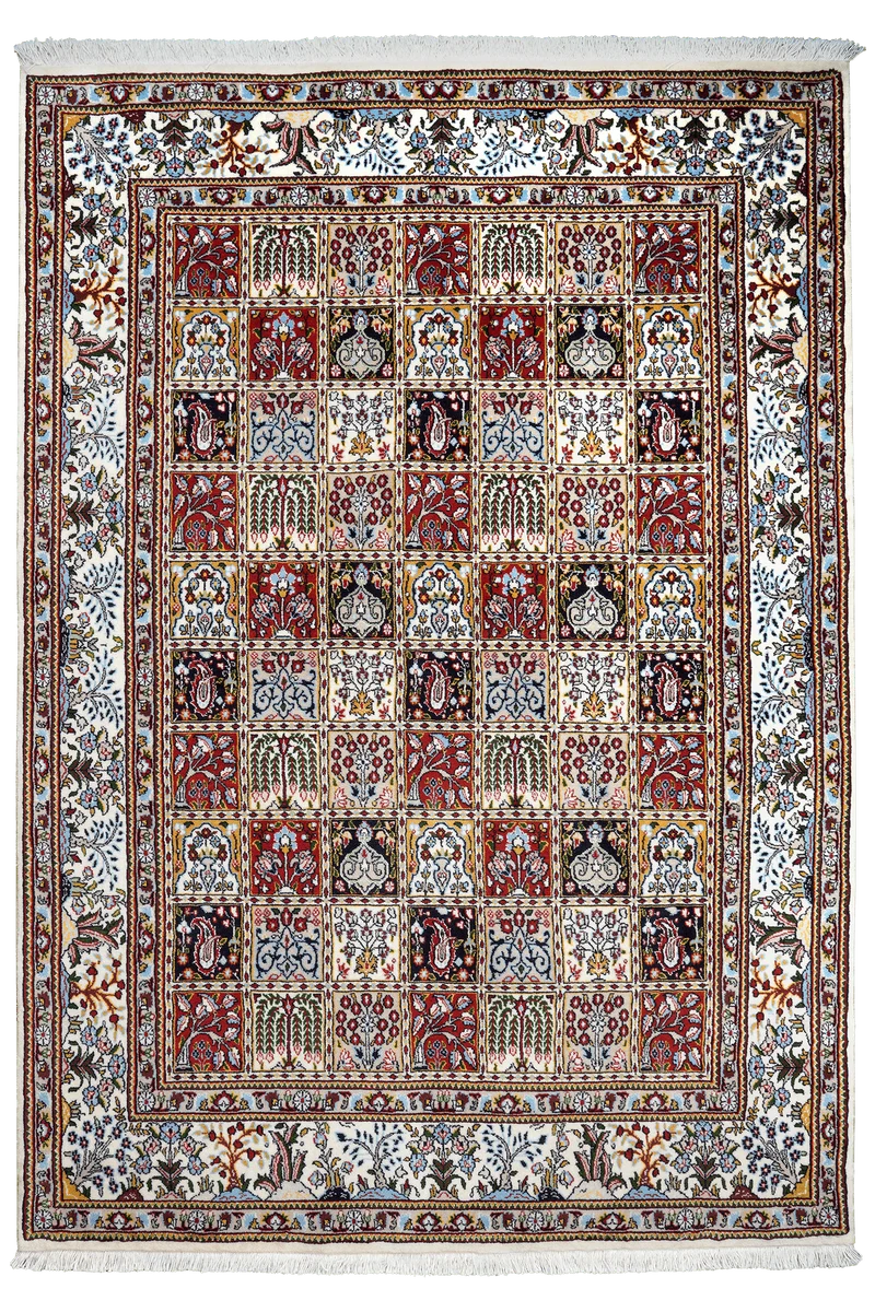 Moud Felder · Handgeknüpft – Bunt, 206x145 cm