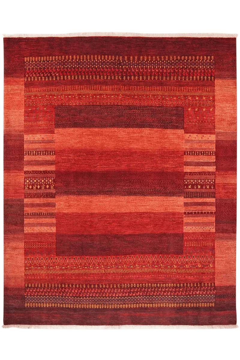 Rizbaf · Handgeknüpft – Rot, 322x260 cm
