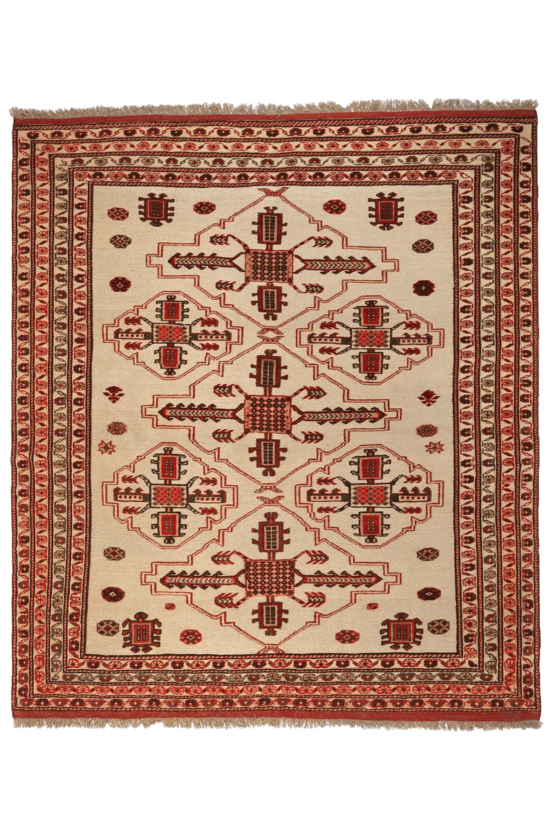 Kelim Belutch · Handgewebt – Beige, 204x177 cm