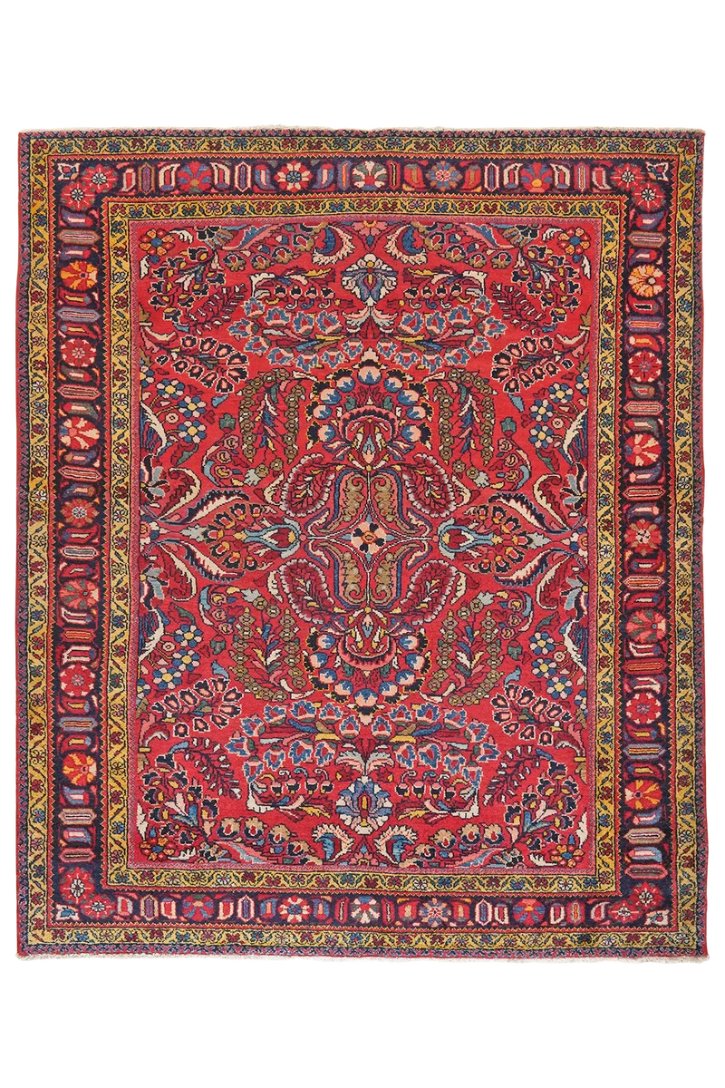 Lilian · Handgeknüpft – Rot, 197x159 cm