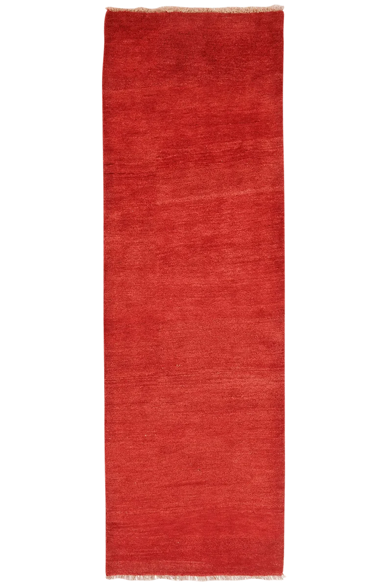 Gabbeh · Handgeknüpft – Rot, 255x82 cm