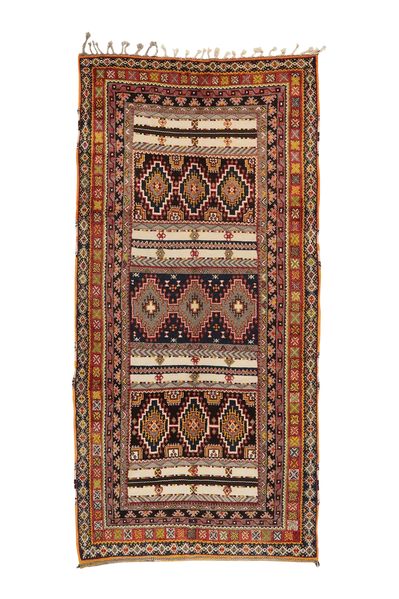 Ouzguit · Handgeknüpft – Bunt, 329x153 cm