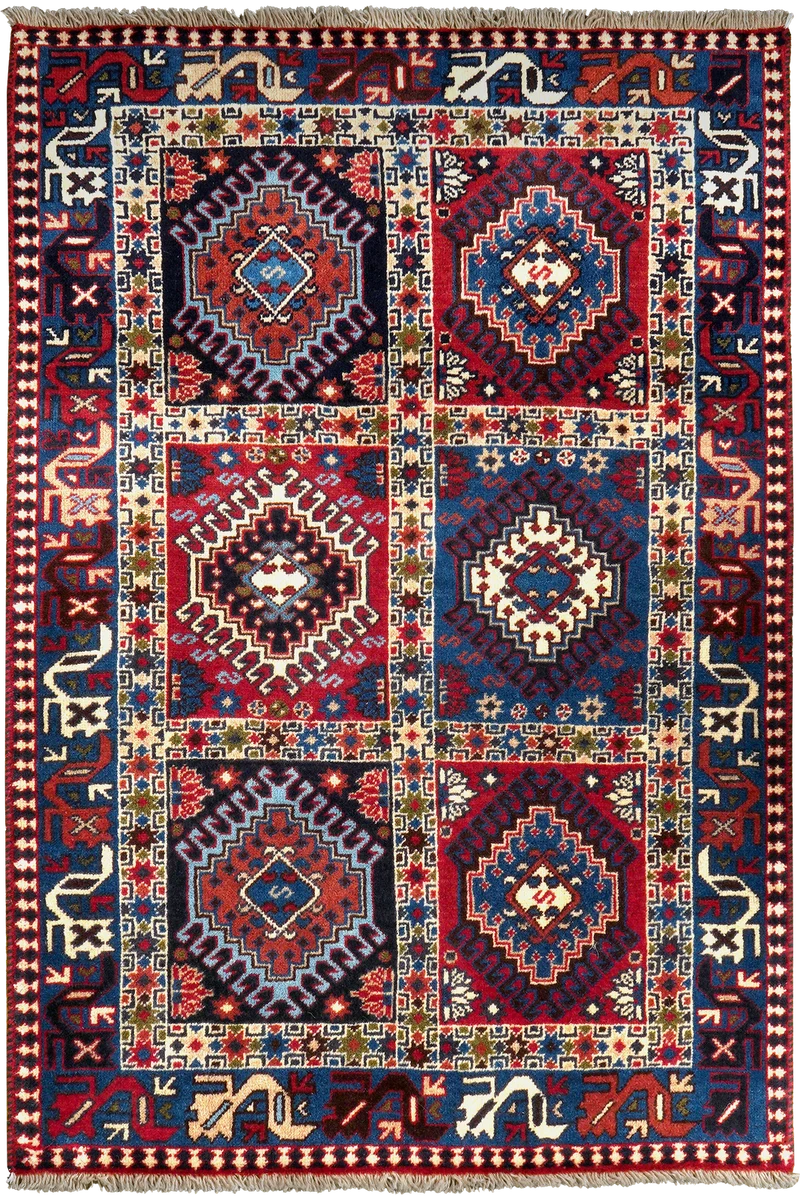 Yalameh · Handgeknüpft – Bunt, 123x83 cm