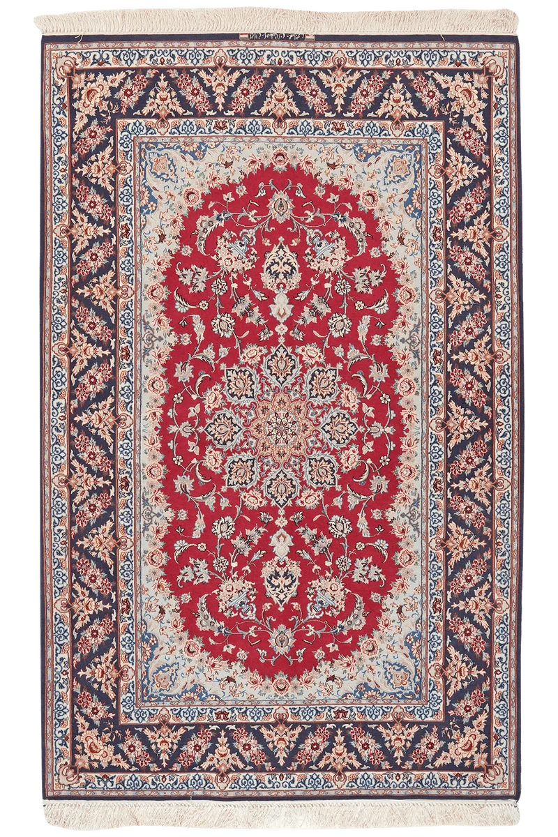 Isfahan · Handgeknüpft – Rot, 204x128 cm