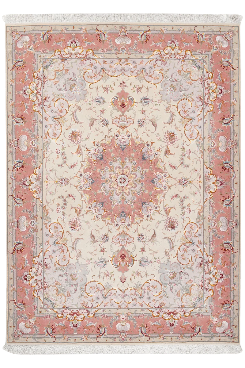 Tabriz 50 Raj · Handgeknüpft – Beige, 208x150 cm