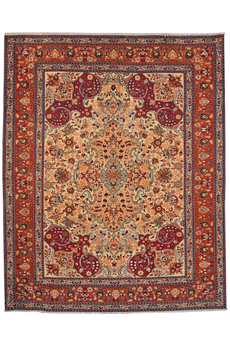 Tabriz Old · Handgeknüpft – Beige, 185x150 cm