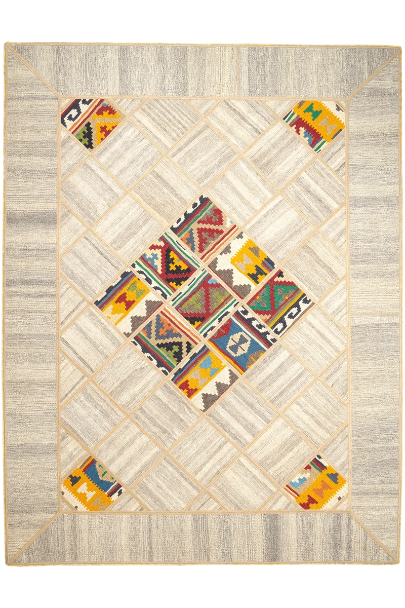 Kelim Tekkeh · Handgewebt – Beige, 200x150 cm