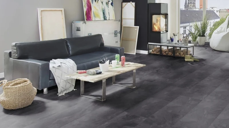 Kronoflooring BinylPro Fliesenoptik Brecon Slate Designboden