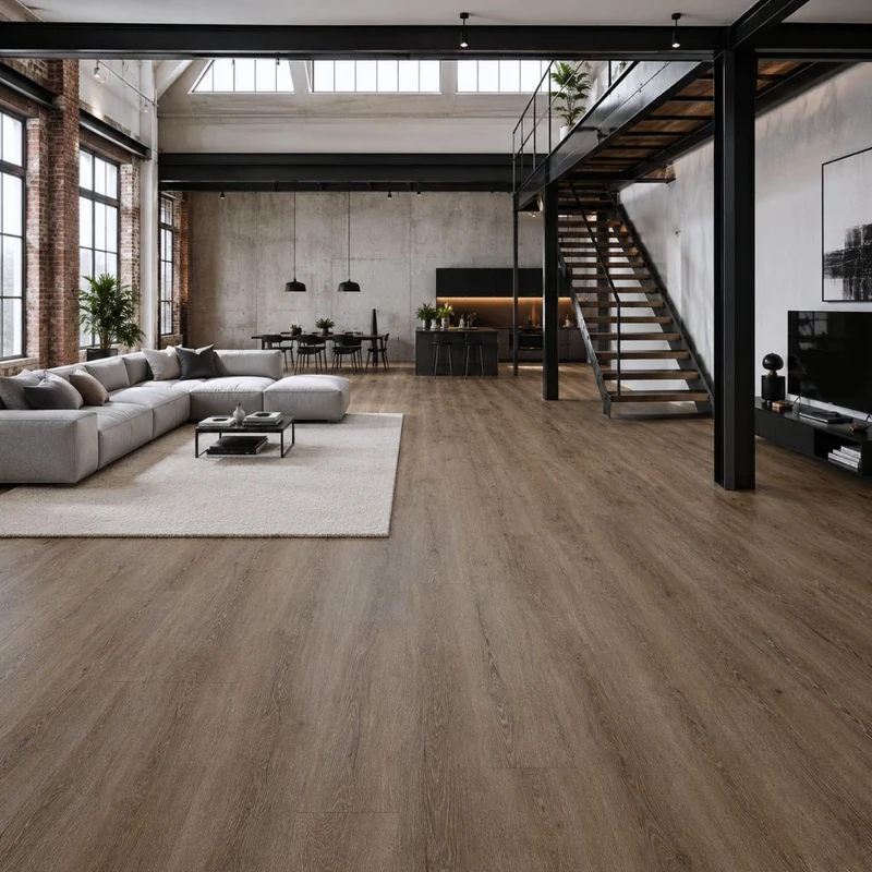 Vinylboden Klick Breitdiele XL River Oak brown Landhausdiele
