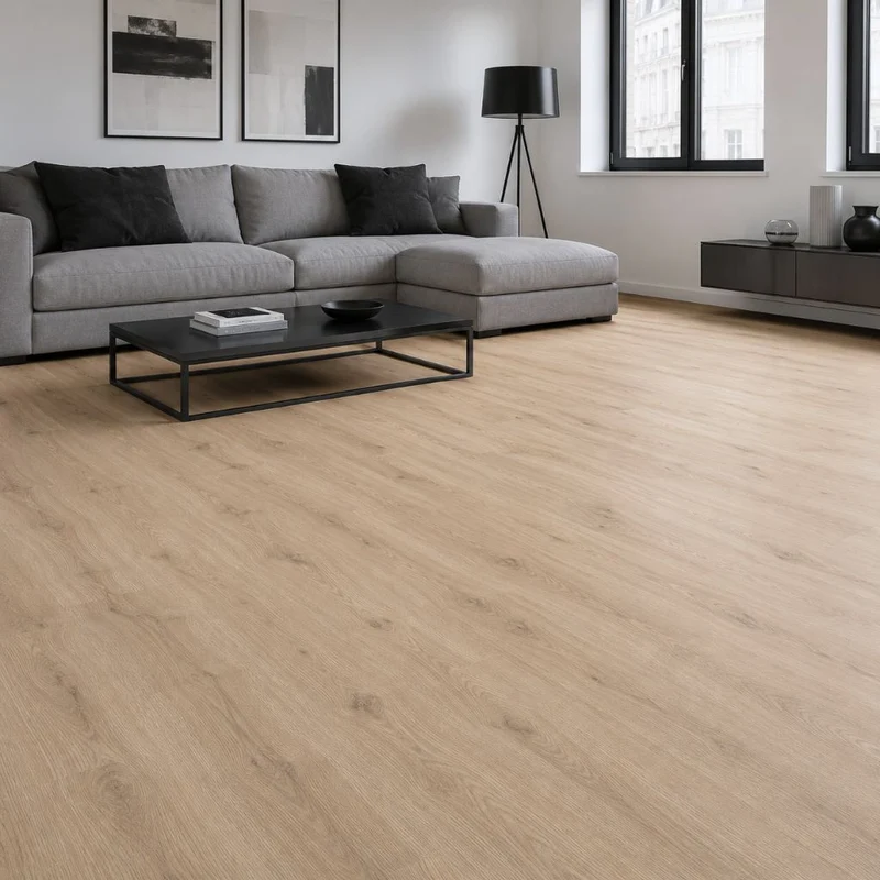 Klick Vinylboden Agave Eiche Sand mit Trittschalldämmung