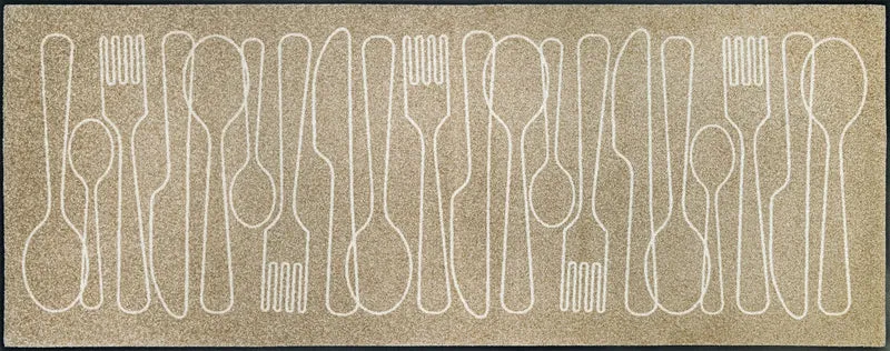 Fußmatte 75x90 Cutlery Symphony beige