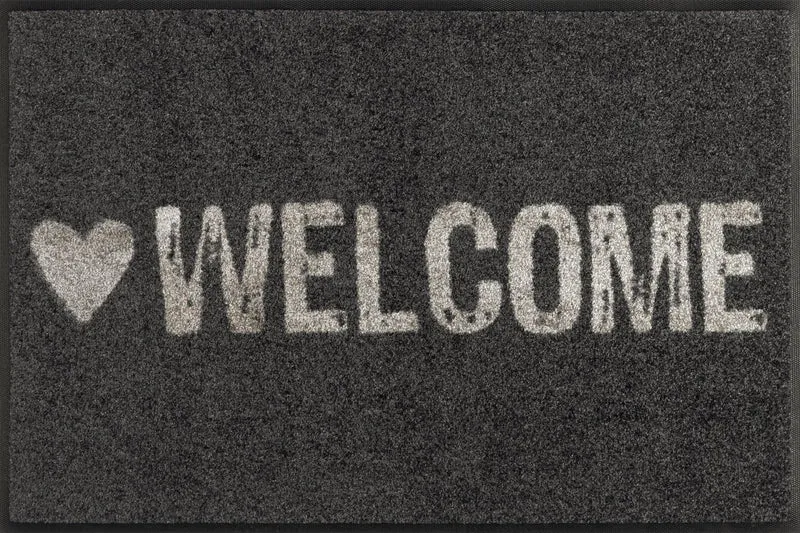Fußmatte 50x75 Warmly Welcome anthrazit