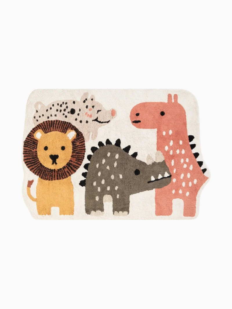 Waschbarer Kinderteppich Zoey Creme Mehrfarbig