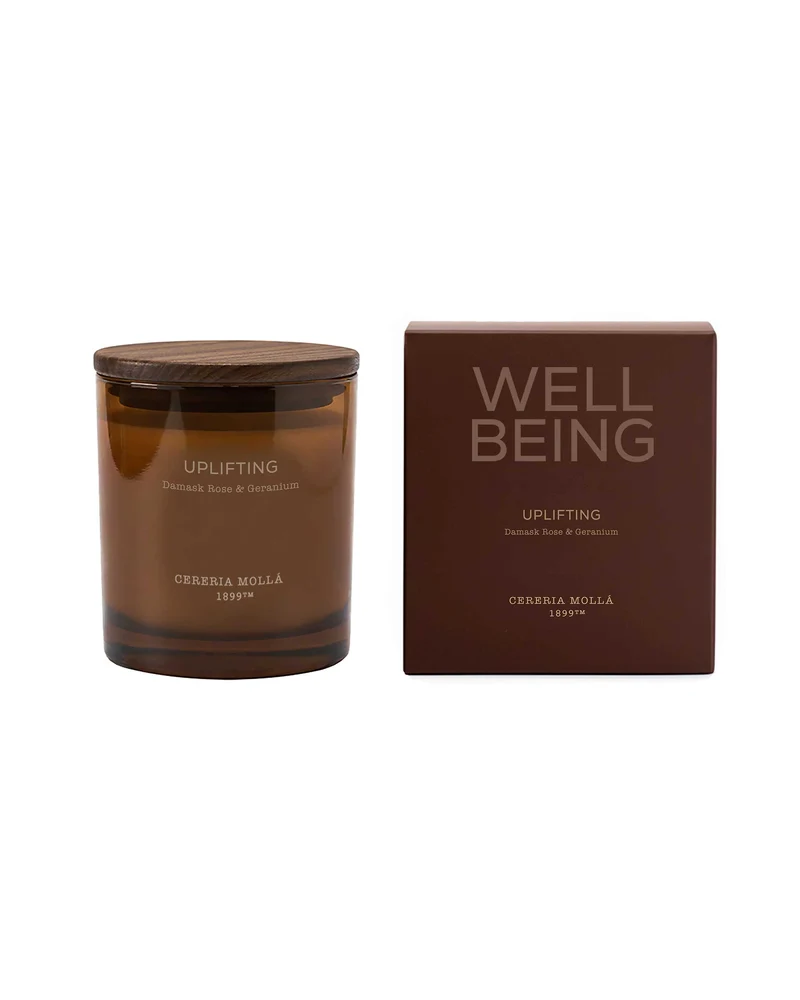 Uplifting Duftkerze 370 g | 2 Dochte – Damask Rose & Geranium