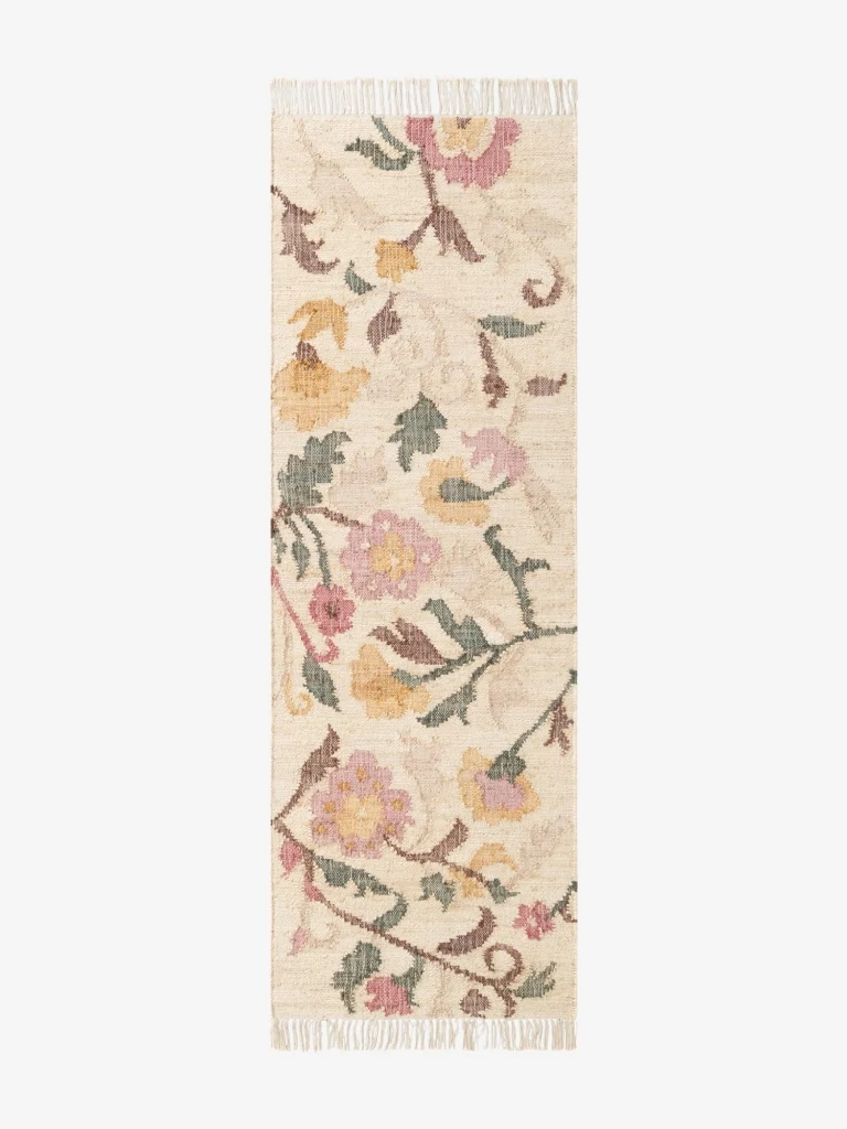 Elle Decoration Kelim Teppich Violette Beige Läufer