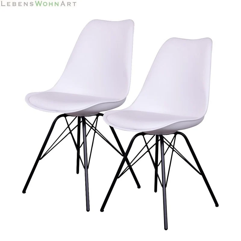 Klassiker Stuhl SCANDINAVIA (2er Set) weiss
