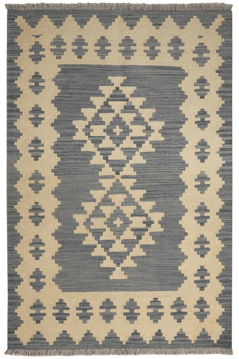 Kelim Gashgai · Handgewebt – Beige, 148x99 cm
