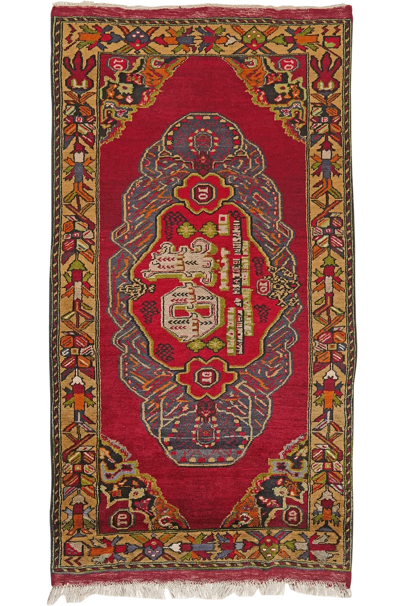 Kars · Handgeknüpft – Rot, 220x121 cm