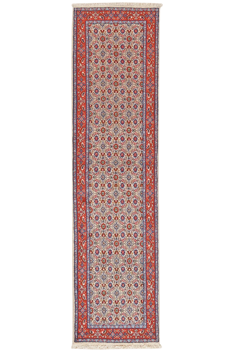 Moud Mahi · Handgeknüpft – Beige, 195x48 cm