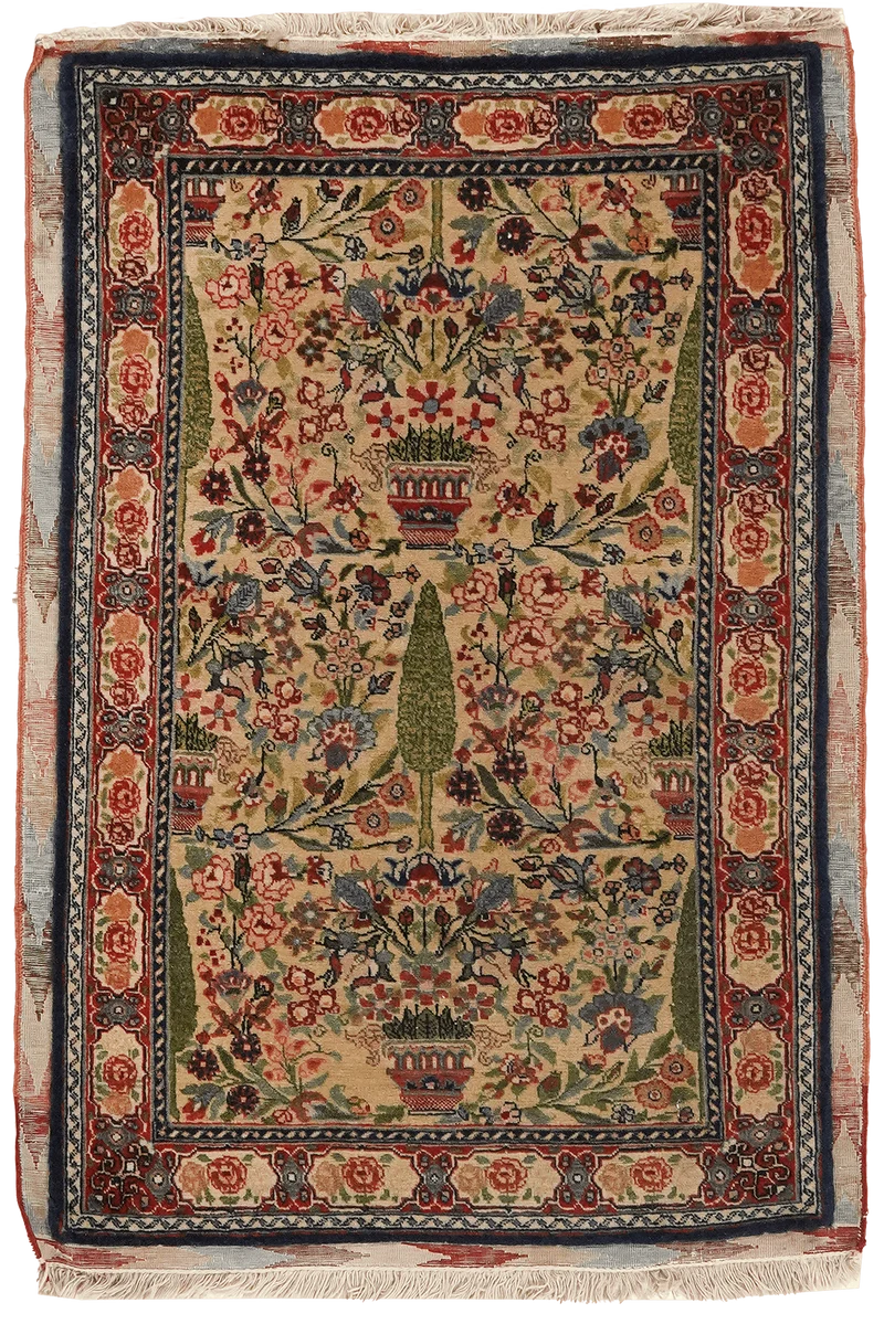 Tabriz Antique · Handgeknüpft – Beige, 84x50 cm