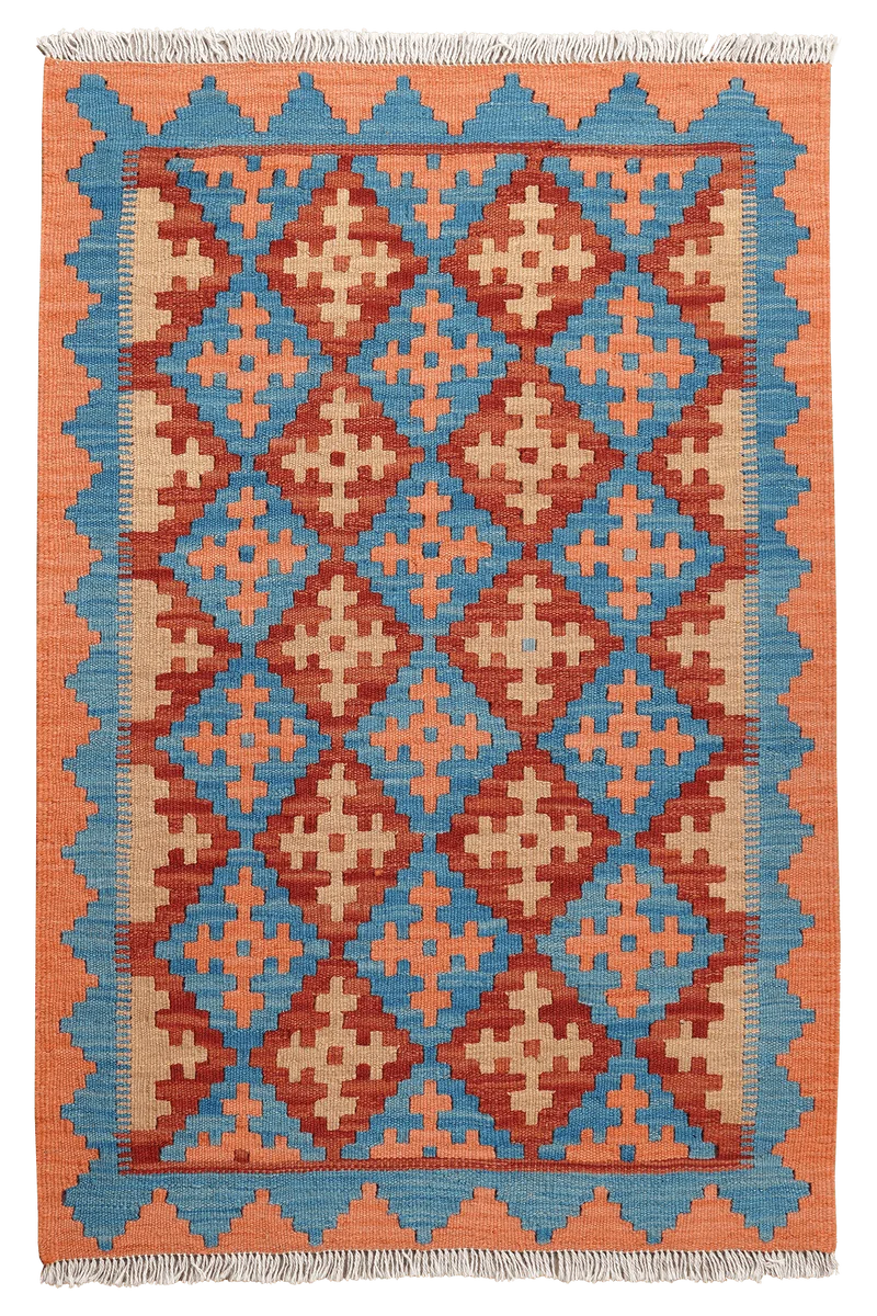 Kelim Gashgai · Handgewebt – Rot, 121x81 cm
