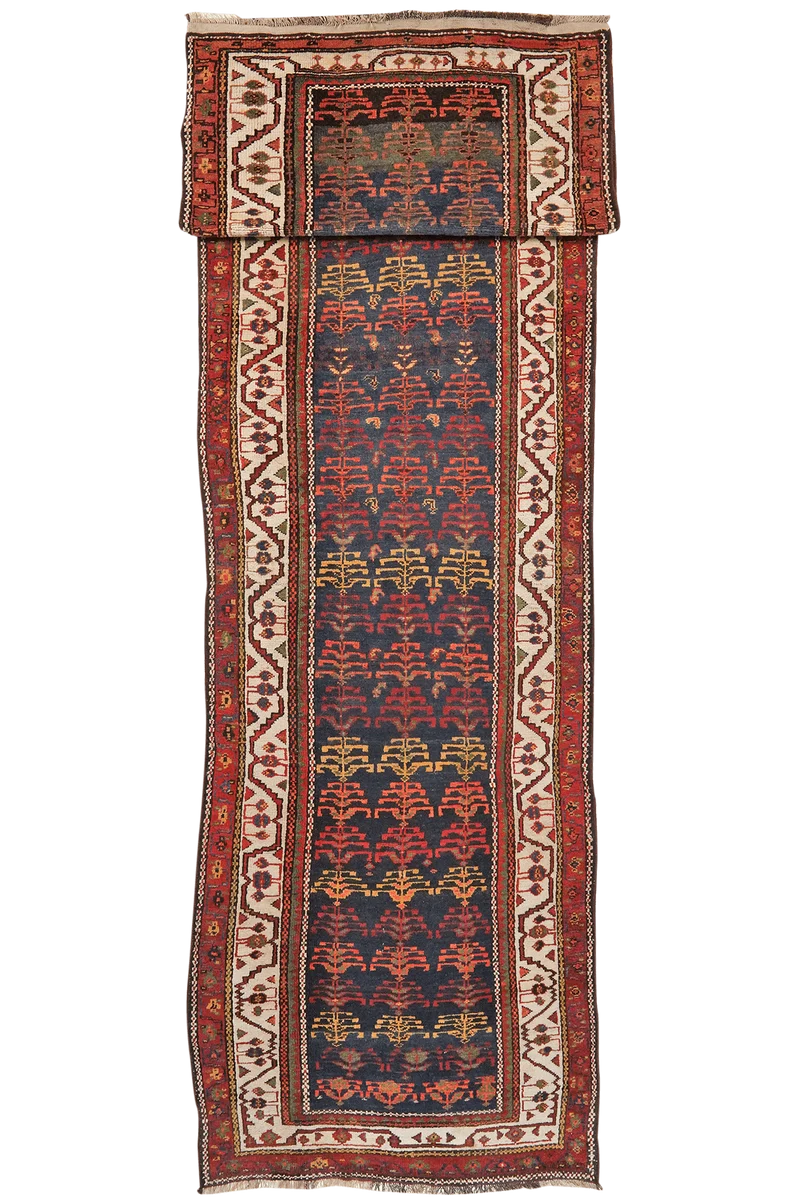 Azarbaidjan · Handgeknüpft – Blau, 500x128 cm