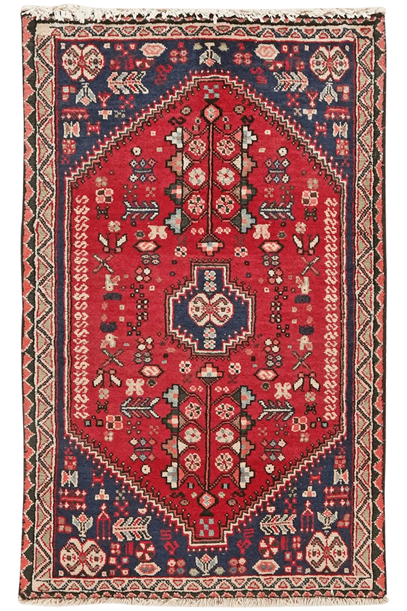 Abadeh · Handgeknüpft – Rot, 97x60 cm