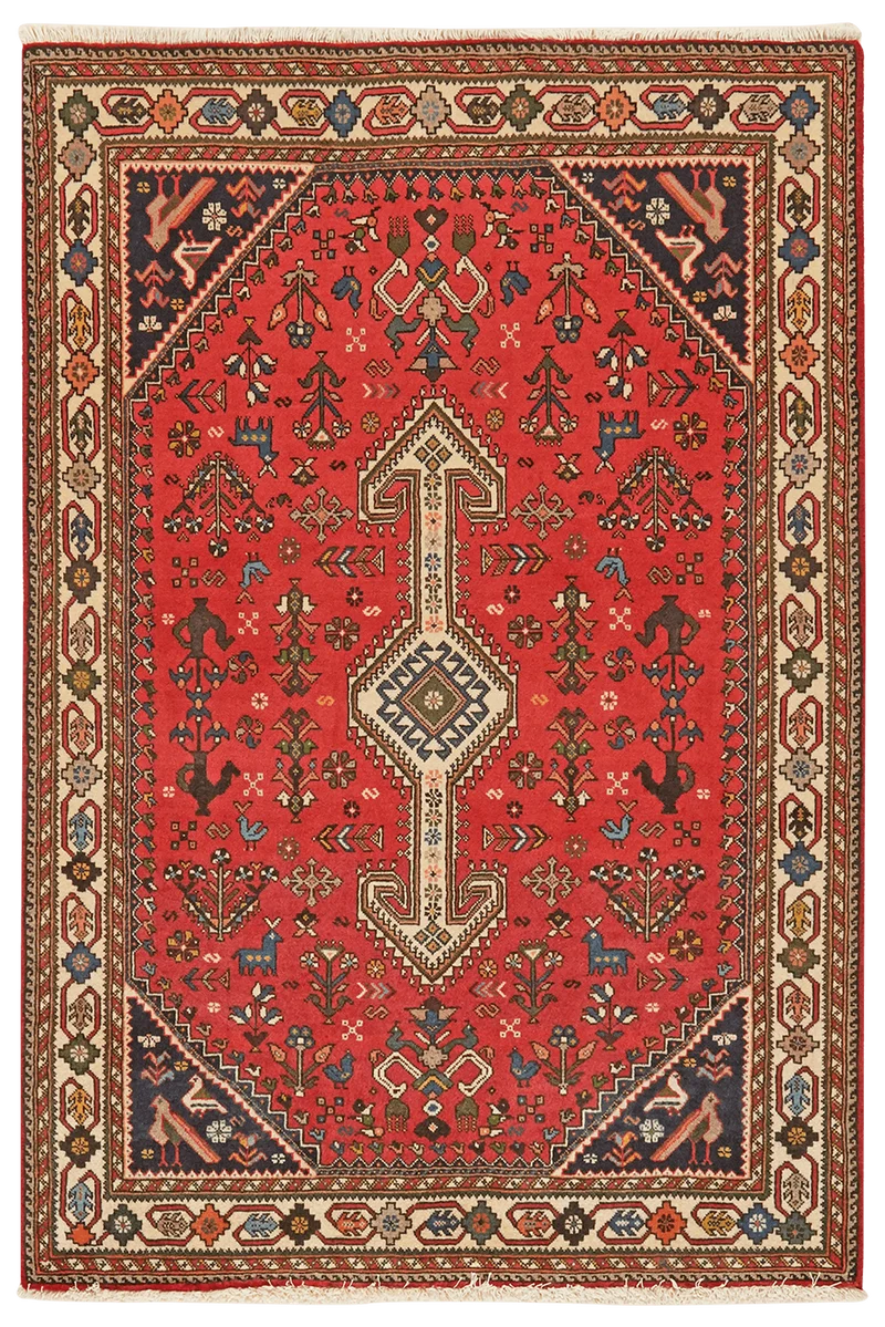 Nasrabad · Handgeknüpft – Rot, 146x100 cm