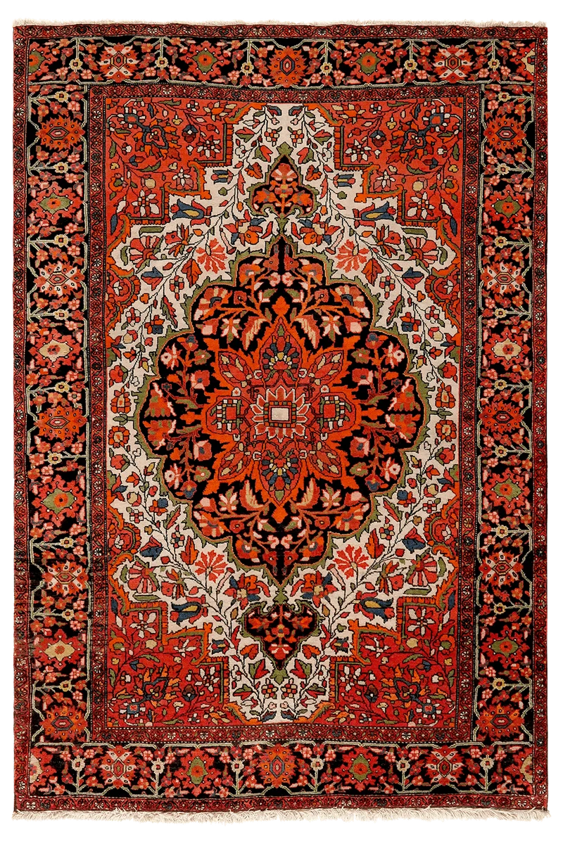 Farahan · Handgeknüpft – Beige, 152x104 cm