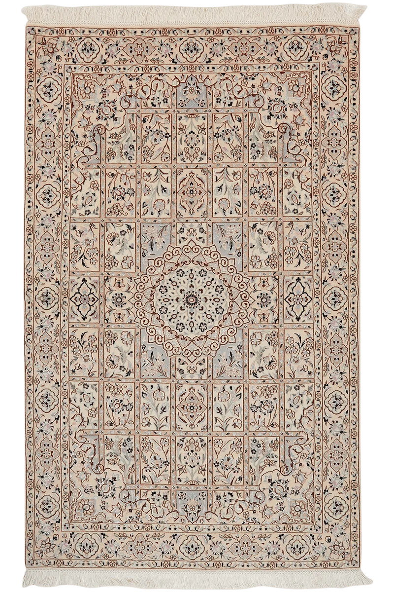 Nain 6La · Handgeknüpft – Beige, 160x98 cm