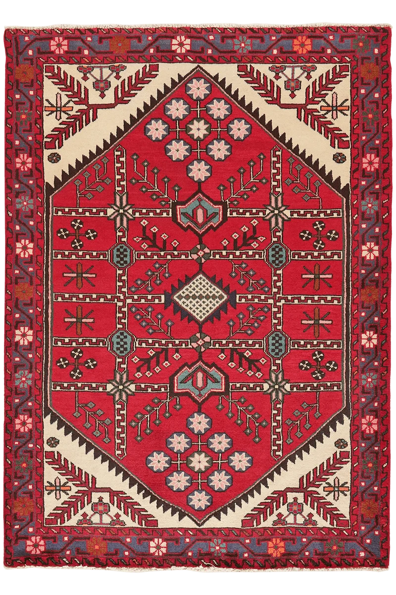 Shahsavan · Handgeknüpft – Rot, 152x107 cm