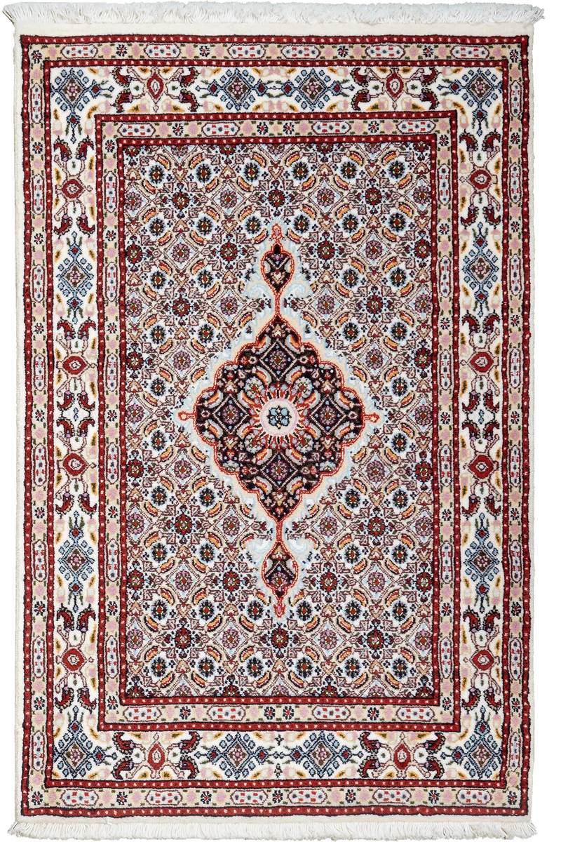 Moud Mahi · Handgeknüpft – Beige, 118x78 cm
