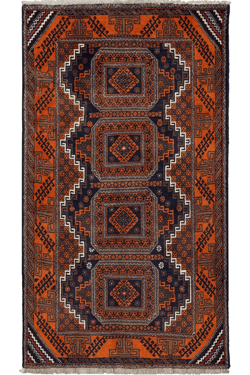 Belutch · Handgeknüpft – Schwarz, 153x90 cm