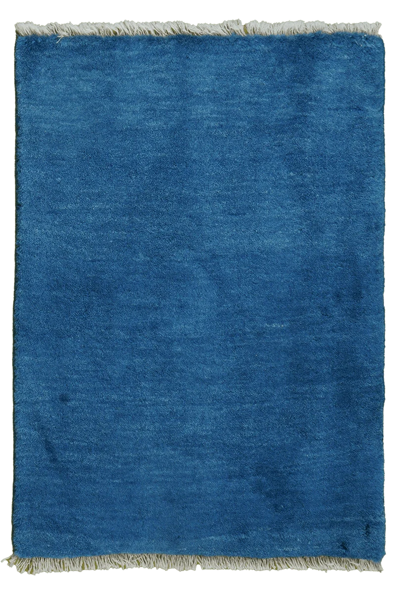 Gabbeh · Handgeknüpft – Blau, 89x63 cm