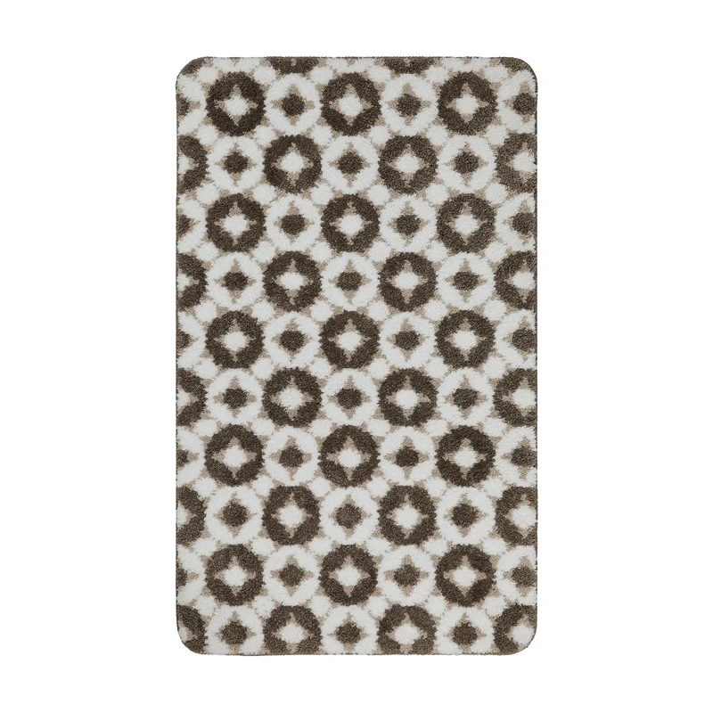 Badteppich Weiß Beige Braun "J&J" WECONhome Basics