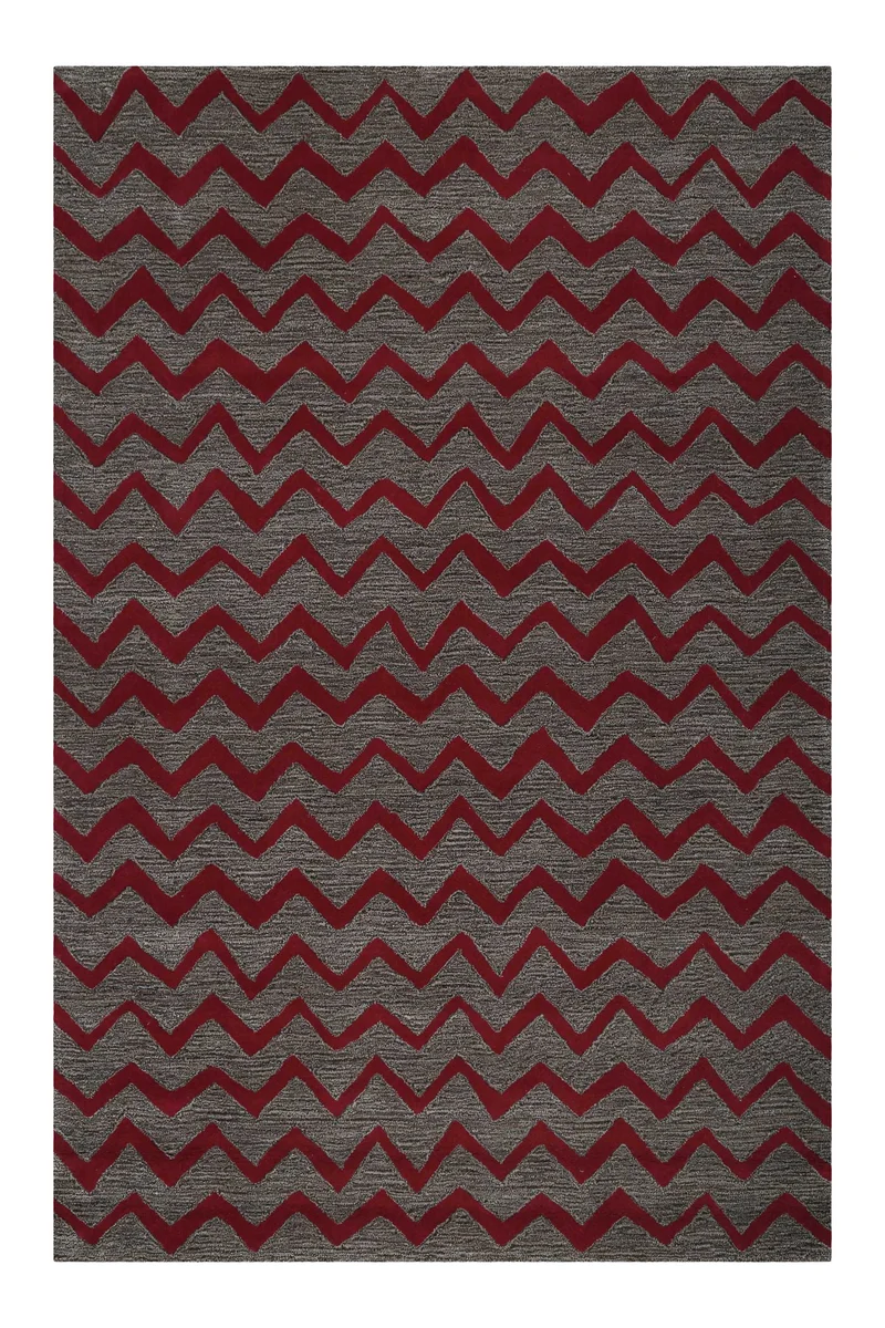 Esprit Teppich Violett Grau Taupe Kurzflor "Kalahari"