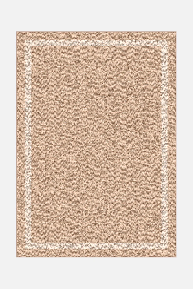 Jute-Haptik Ava Crema Teppich