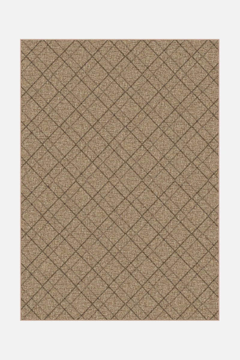Jute-Haptik Dalia Mokka Teppich
