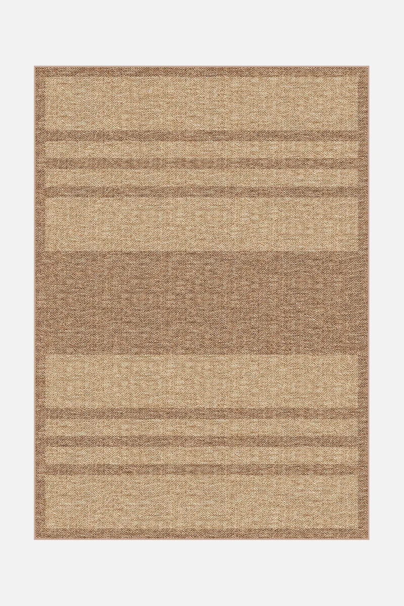 Jute-Haptik Talia Latte Teppich