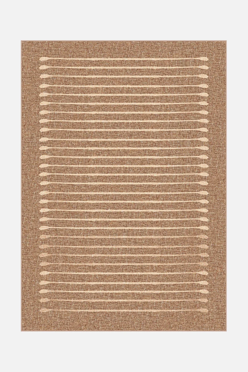 Jute-Haptik Felia Eiche Teppich