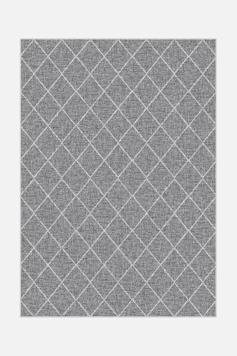 Jute-Haptik Amy Platingrau Teppich