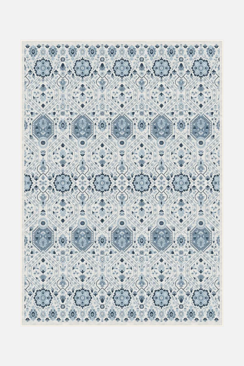 Hangi Blau Teppich