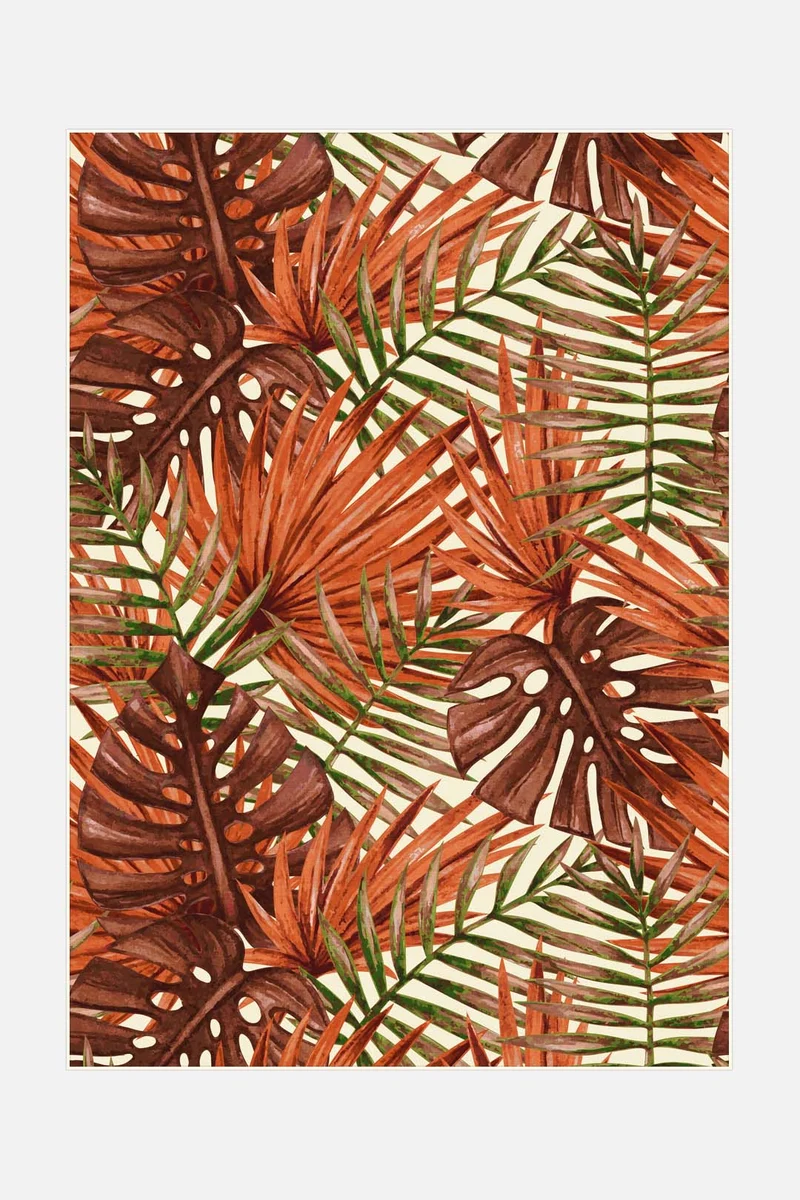 Outdoor Palme Rotkardinal Teppich