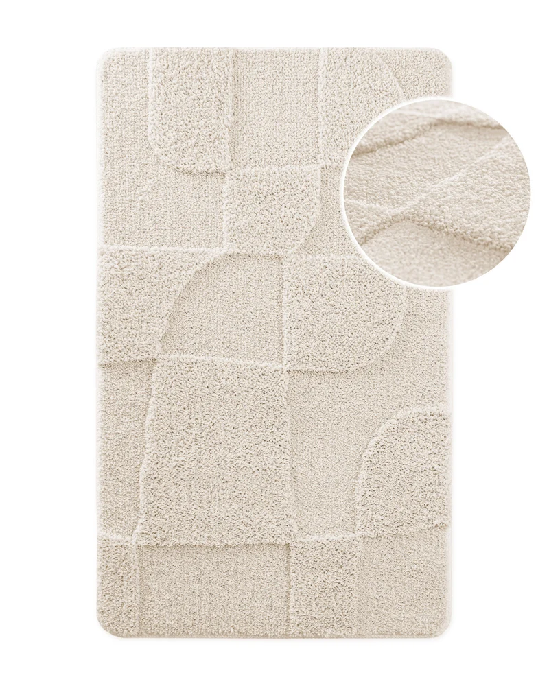 Badteppich Creme Weiß "Davie" WECONhome