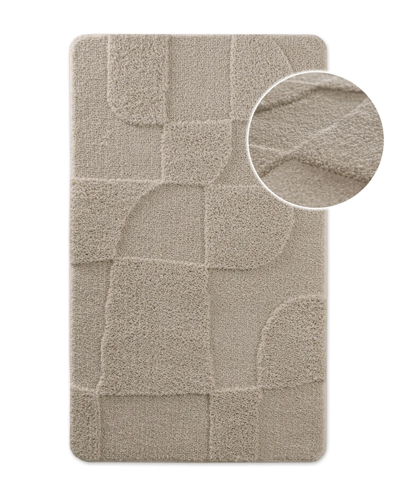 Badteppich Seiden Grau "Davie" WECONhome