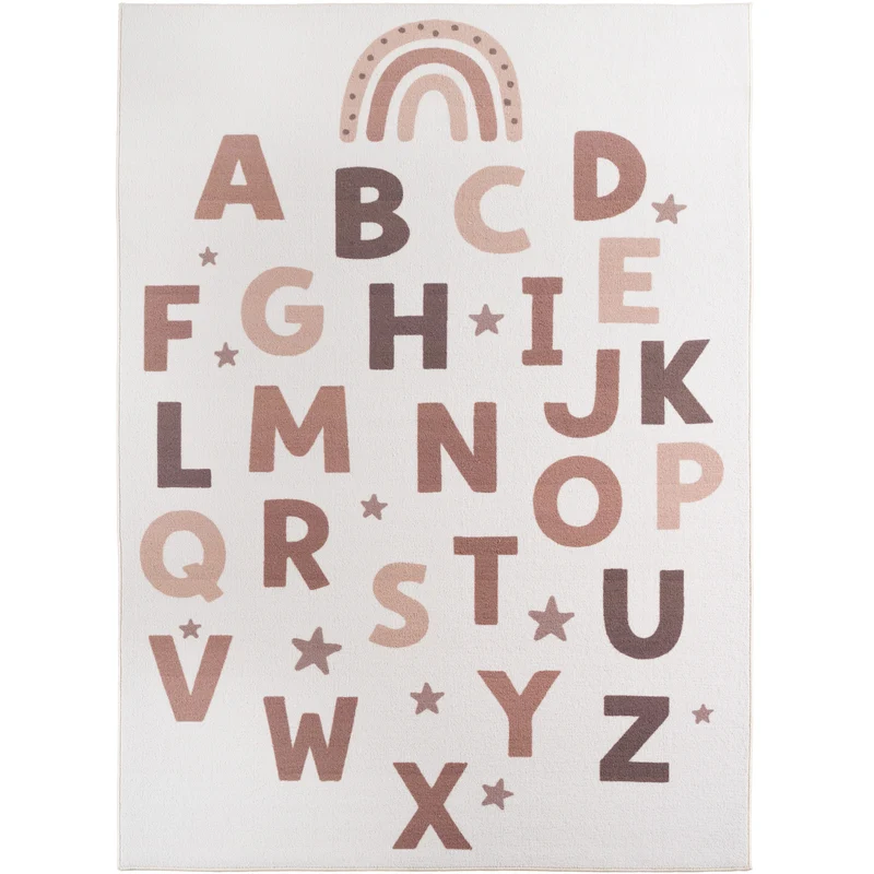 Carpettex Kinderteppich Alphabet Buchstaben Lernteppich