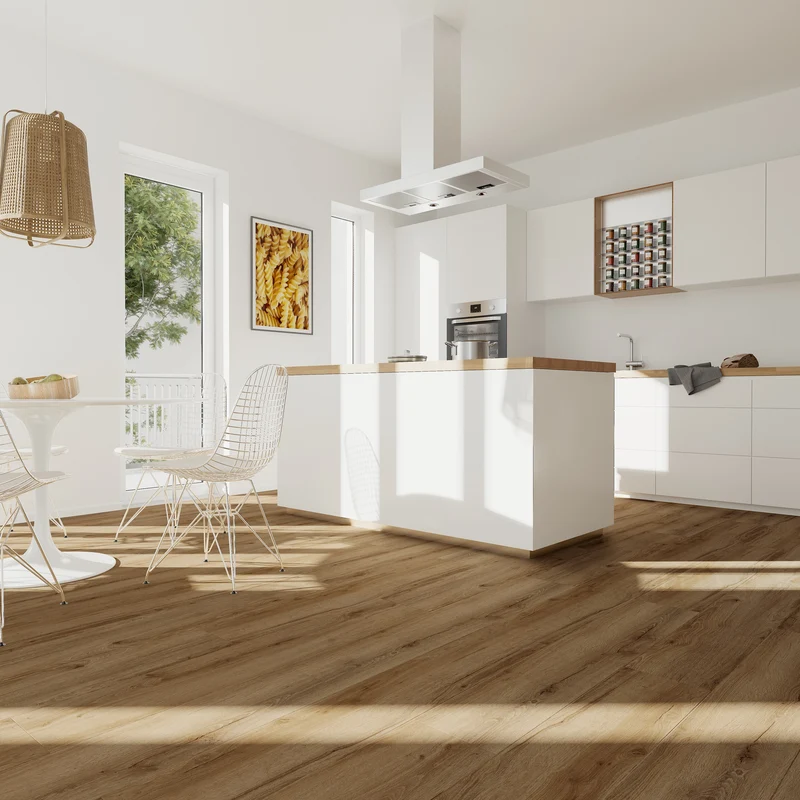 Klebe-Vinyl Eiche Natur Henriette - robuster Bodenbelag in realistischer Holzoptik